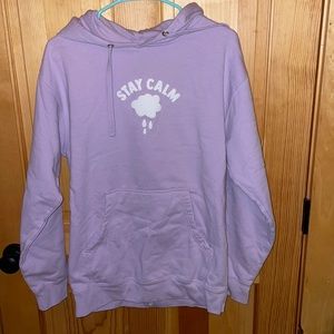 Purple sunkissed coconut “stay calm” hoodie
